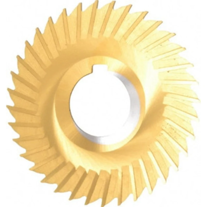 Made in USA 4 Diam x 1/16 Thick Straight Tooth Side Chip Saw 1-1/4 Arbor Hole Diam, Cobalt, TiN Finish, 36 Teeth, wit...